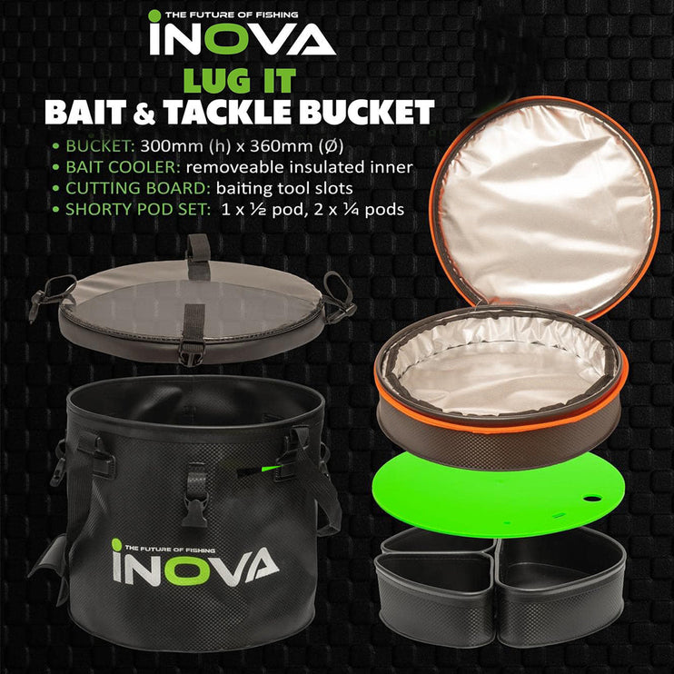 Inova Lug-It Bait and Tackle Bucket