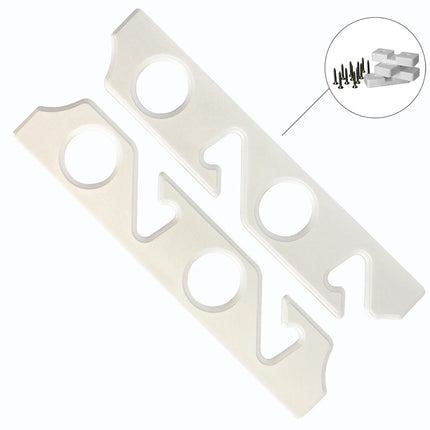 4 Rod Holder Rack - White