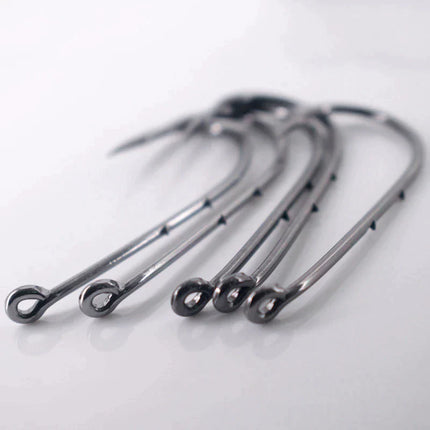 50pcs Double-backed 5/0  High Carbon Fishing Hooks