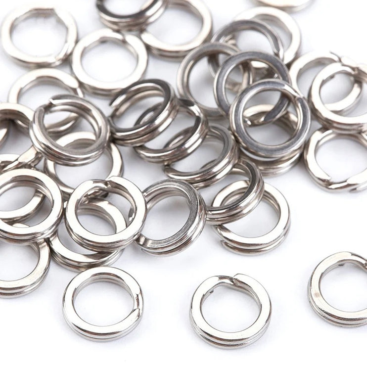 200pcs Stainless Steel Fishing Split Rings