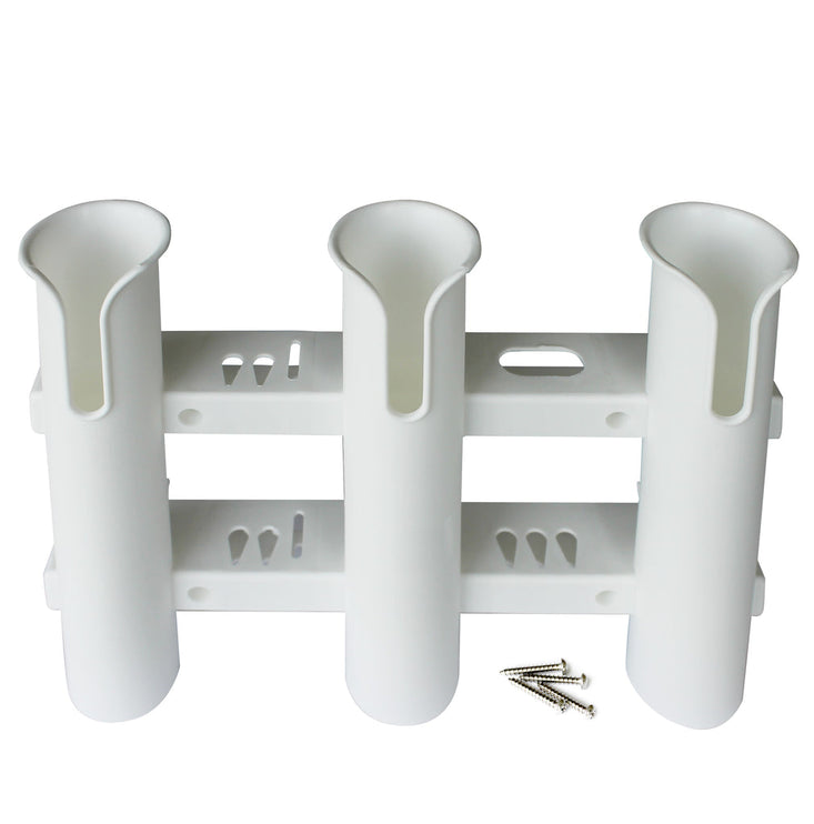 3 Rod Holder Rack - White