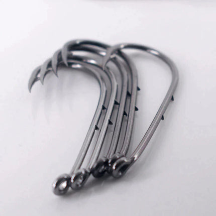 50pcs Double-backed 5/0  High Carbon Fishing Hooks