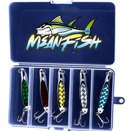 5 Fishing Lures With Mini Tackle Box