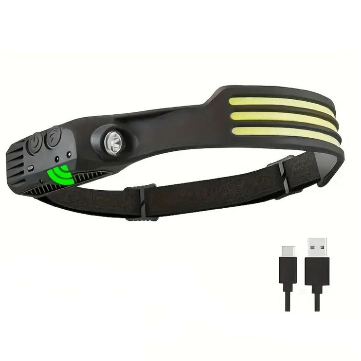 LED Multi-Function Headlamp - USB Rechargeable - 1200mAh