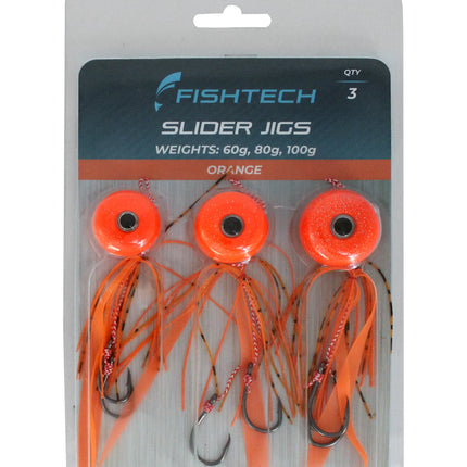 Fishtech Slider Jig Value Pack - Orange
