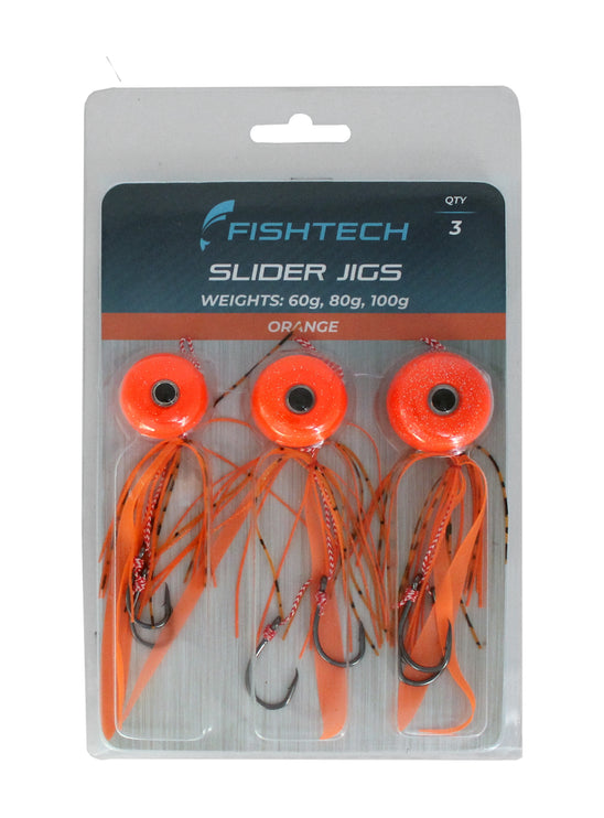 Fishtech Slider Jig Value Pack - Orange