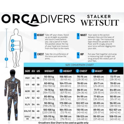 OrcaDivers Stalker 5mm 2pc Open Cell Wetsuit
