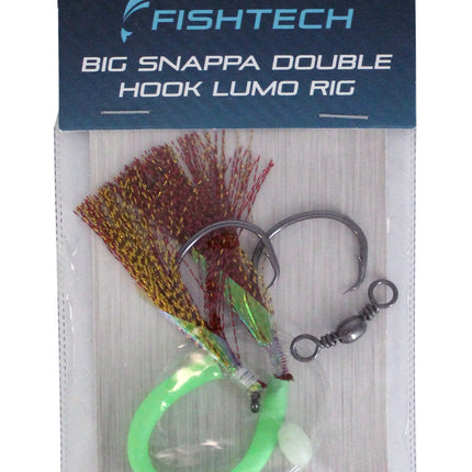 Fishtech Big Snappa Double Hook Lumo Rig