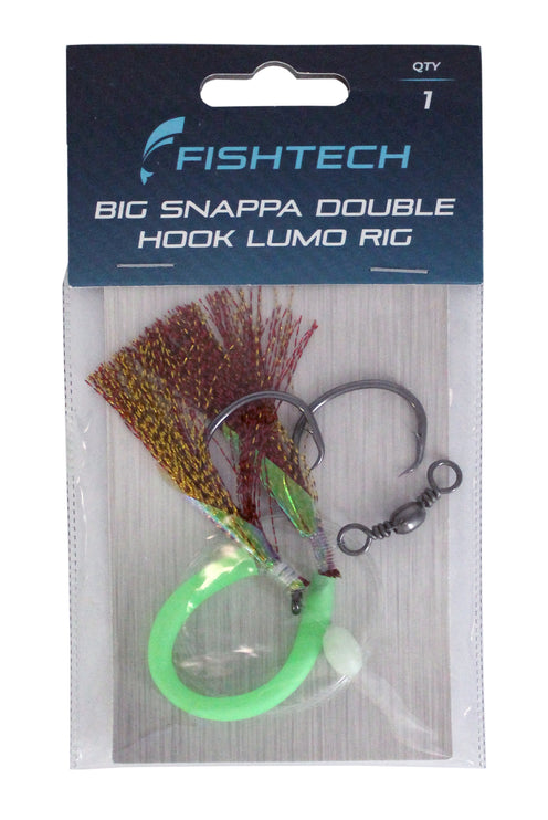 Fishtech Big Snappa Double Hook Lumo Rig
