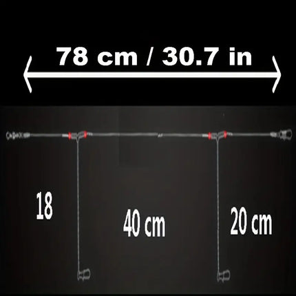 Stainless Steel Swiveled Leader Trace 2 Arms ( Pack of 10)