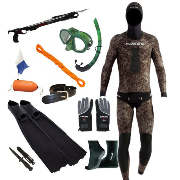 Cressi Tracina  and Immersed Spearfishing Package