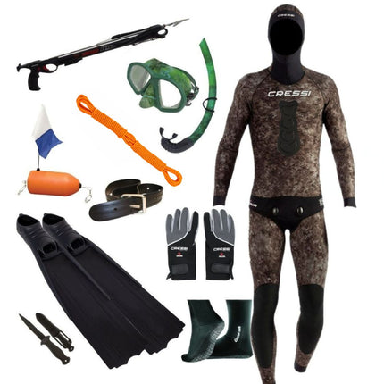Cressi Tracina  and Immersed Spearfishing Package