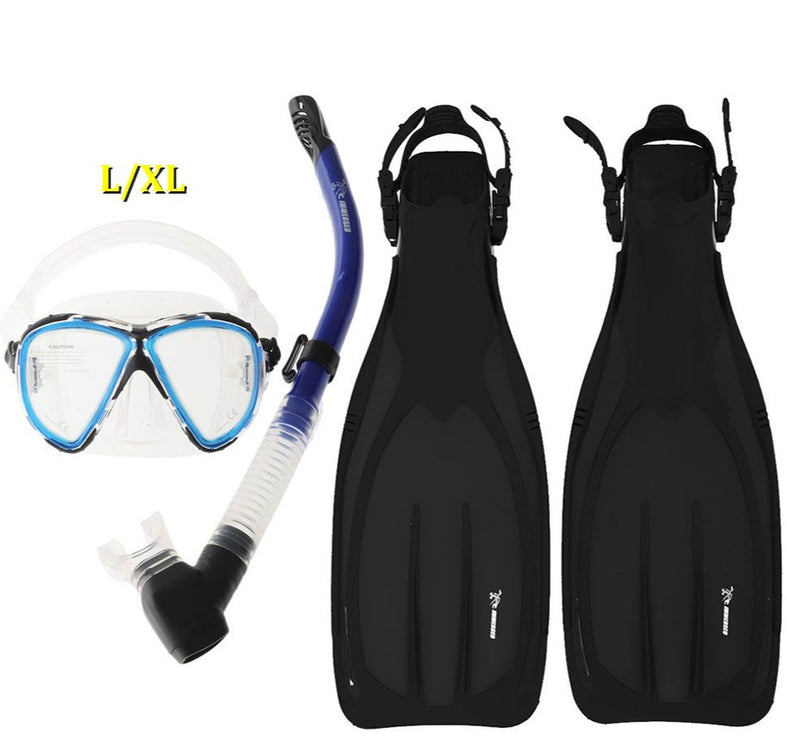 Immersed Optrix Dropaway Turbo EDF Dive Complete Mask Snorkel and Fins Set