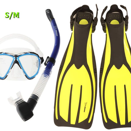 Immersed Optrix Dropaway Turbo EDF Dive Complete Mask Snorkel and Fins Set