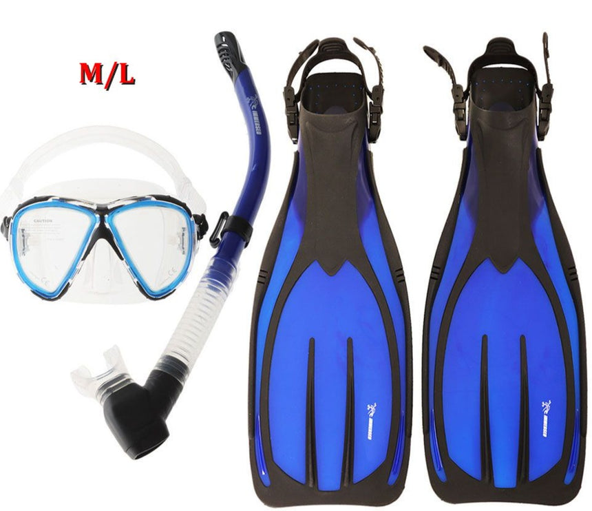 Immersed Optrix Dropaway Turbo EDF Dive Complete Mask Snorkel and Fins Set