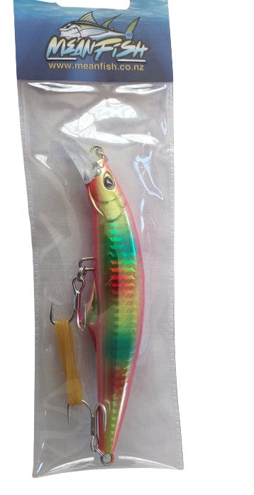 Meanfish 45gm Sinking Minnow 120mm with 3D Eyes