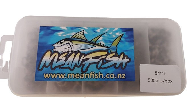 8mm Split Rings Value Pack of 500 - MeanFish