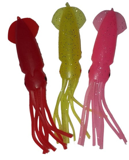 12.5cm Lumo Coloured Fishing Octopus Skirts