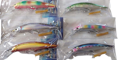 Meanfish 45gm Sinking Minnow 120mm with 3D Eyes