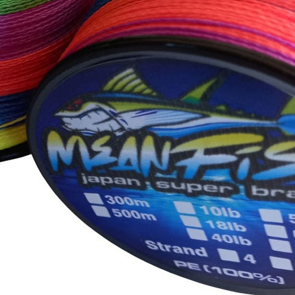 Mean Fish Super 8 strand Fishing Braid 1000(1KM) Metre Rolls