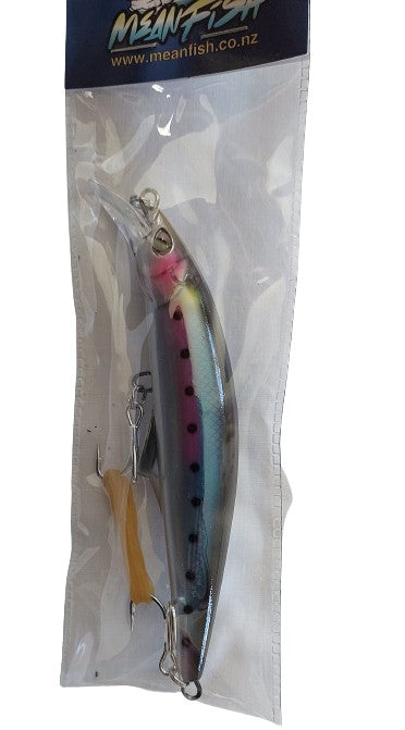 Meanfish 45gm Sinking Minnow 120mm with 3D Eyes