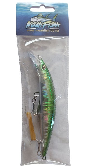 Meanfish 45gm Sinking Minnow 120mm with 3D Eyes