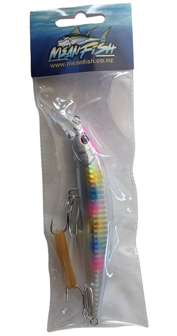 Meanfish 45gm Sinking Minnow 120mm with 3D Eyes