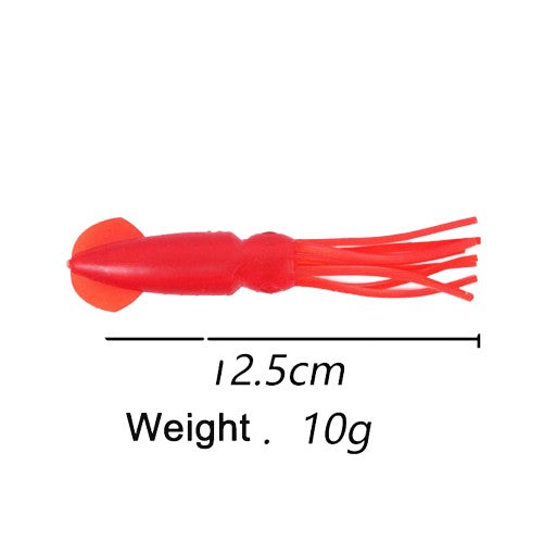 Pink 12.5cm Lumo Coloured Fishing Octopus Skirts  (Pkt of 3)