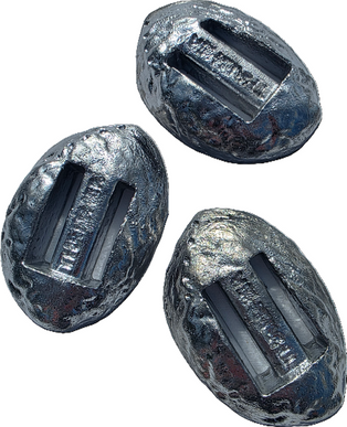 2 x 1.3kg Paua (Abalone) Dive Weight with 1.3m Rubber Belt