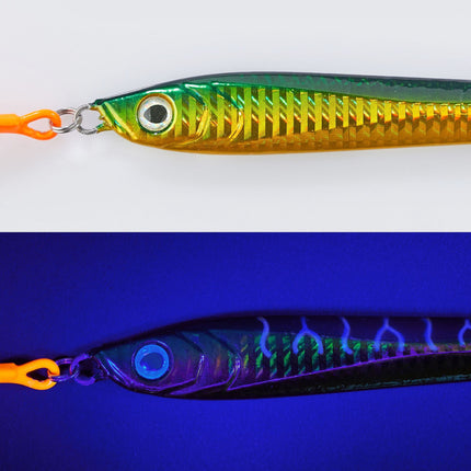 UV Jigs with Orange Treble Hook