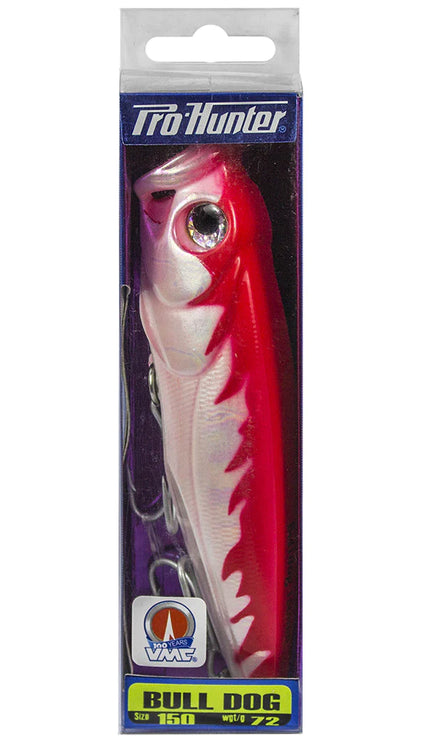 Pro Hunter Bulldog Popper 150mm- Fire Pearl - Great for Kingfish