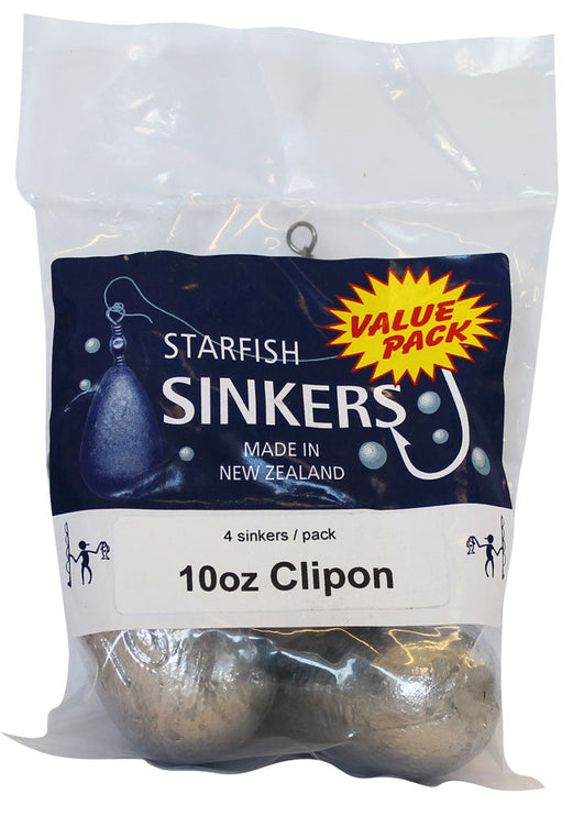 Starfish Clip-On Swivel Sinkers - Value Packs