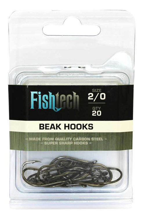 Fishtech Beak Hooks 2/0 (20 per pack)