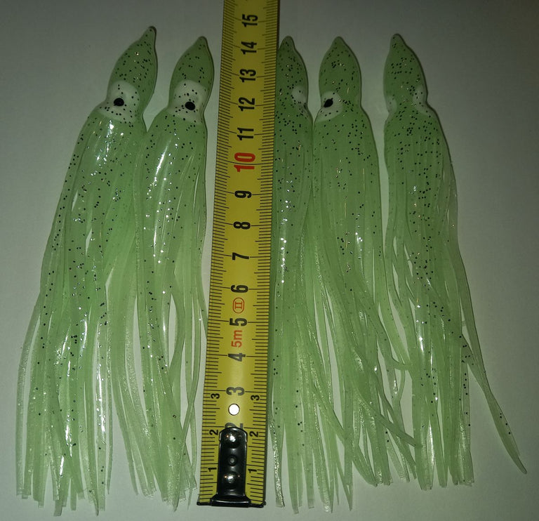 15cm Octopus Luminous Skirts ( Pack of 5)