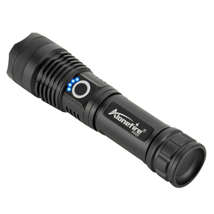 High power LED Zoom Flashlight - Multi Fuction - USB Charged