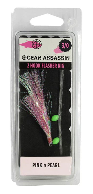 Ocean Assassin Pink N Pearl Flasher Rig