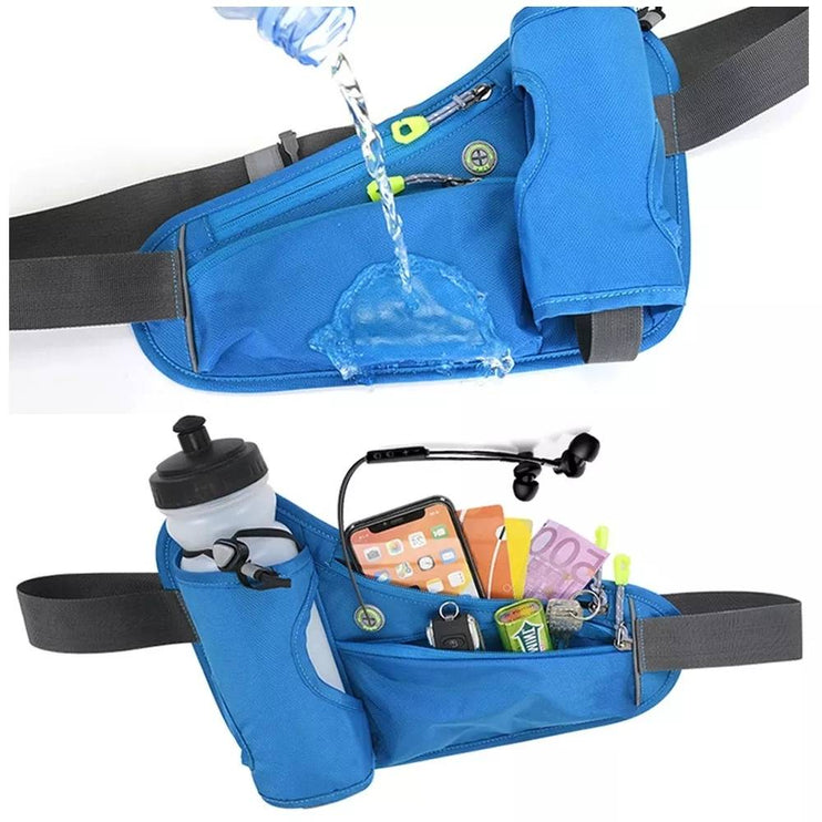 Sports Hydration Belt Bag with Water Bottle Holder