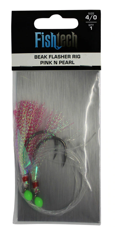 Beak Hook Flasher Rig  - PINK N PEARL