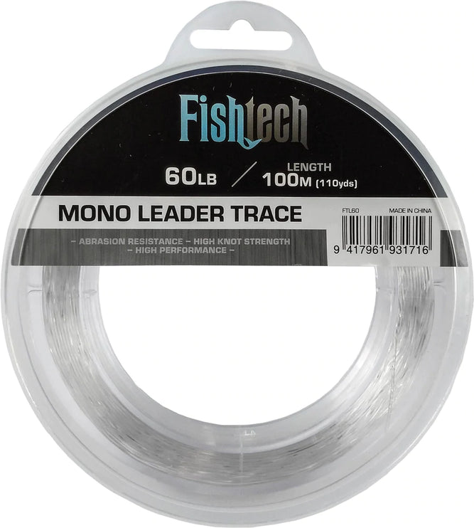 Leader - Hi Tensile Leader Line- 60lb 100m Fishtech