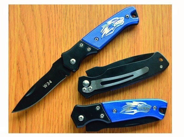 Wolf Folding Knife - Multi Purpose  Red or Blue