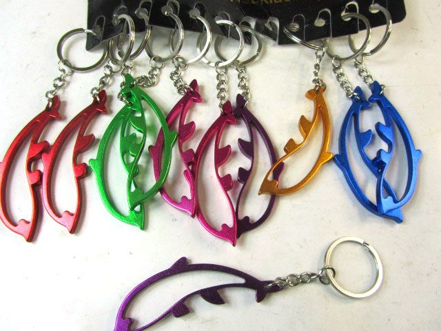 Key Ring With Dolphin / Bottle Opener - Random Colour