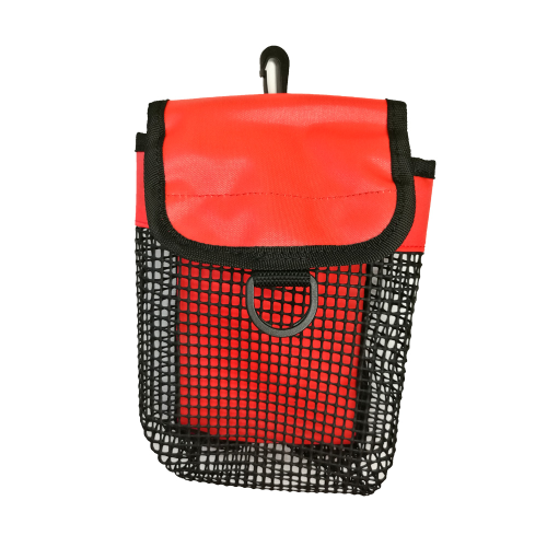 SMB Surface Marker Buoy Pouch Diving Reel Mesh Storage Holder Bag