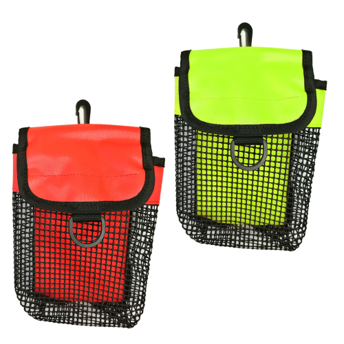 SMB Surface Marker Buoy Pouch Diving Reel Mesh Storage Holder Bag