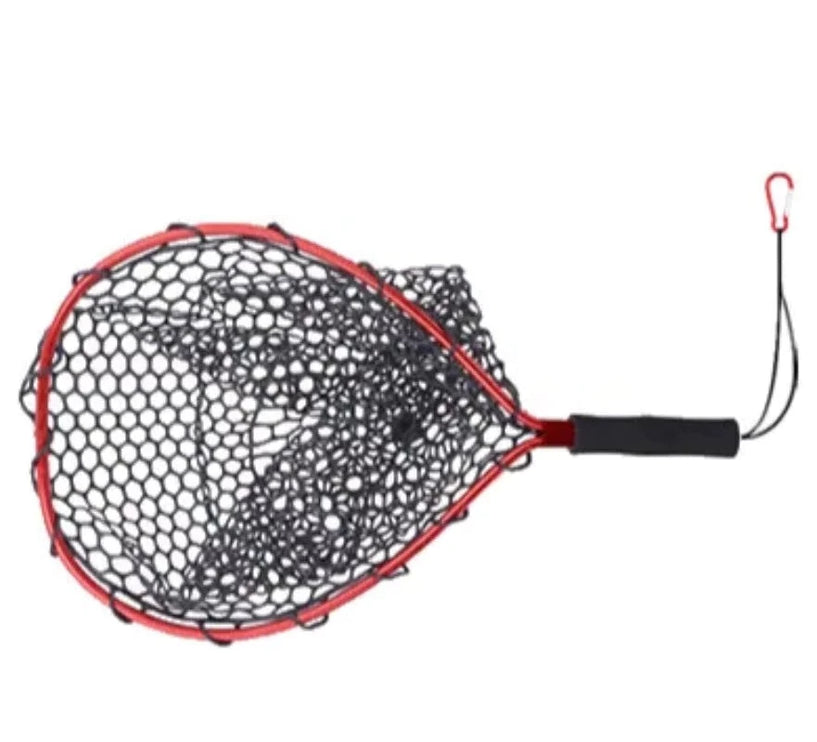 57cm Kayak Landing Net with Leash - Red