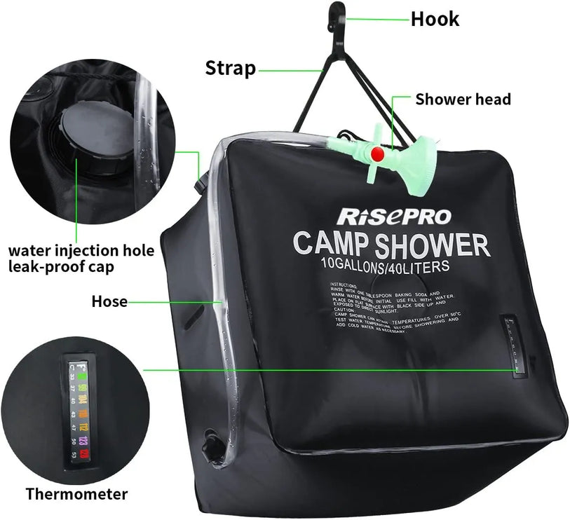 Solar Camping Shower 40 litres