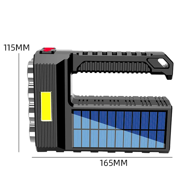 Solar Powered Super Bright LED Flashlight