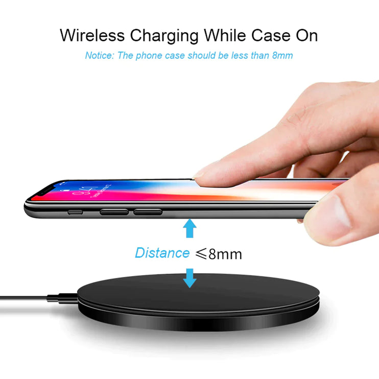 Deluxe High Speed 20 Watt Wireless Charger Pad for iPhone or Samsung -