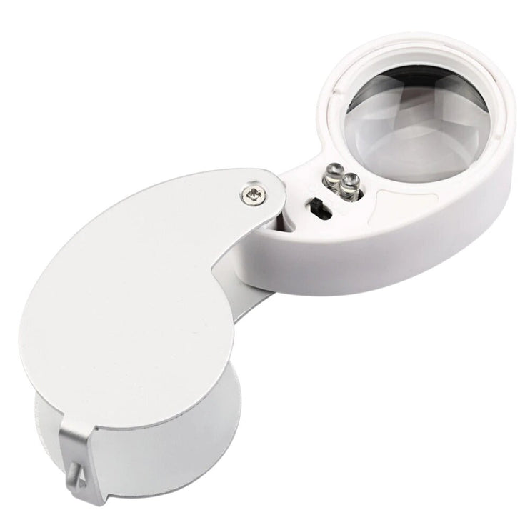 40X Portable Folding Magnifier Loupe - Illuminated Magnifier