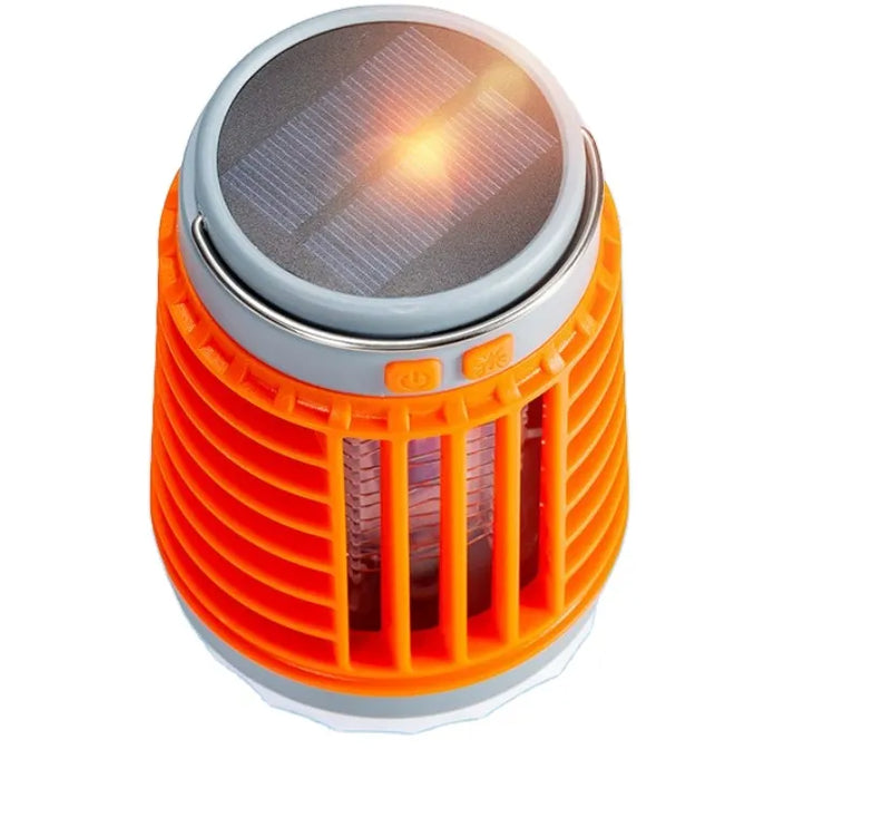 Solar Powered  Rechargeable 3 in 1 Mosquito Zapper - Lantern & Torch