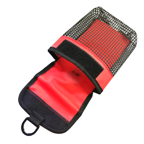 SMB Surface Marker Buoy Pouch Diving Reel Mesh Storage Holder Bag